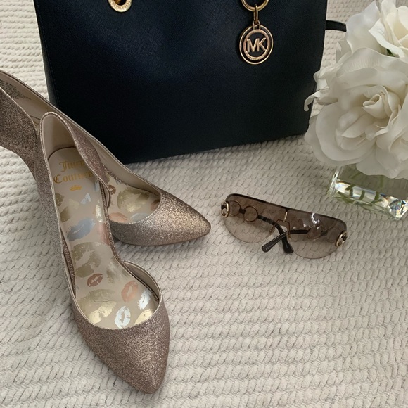 Juicy Couture Shoes - Like New... Juicy Couture Metallic Gold Shoes